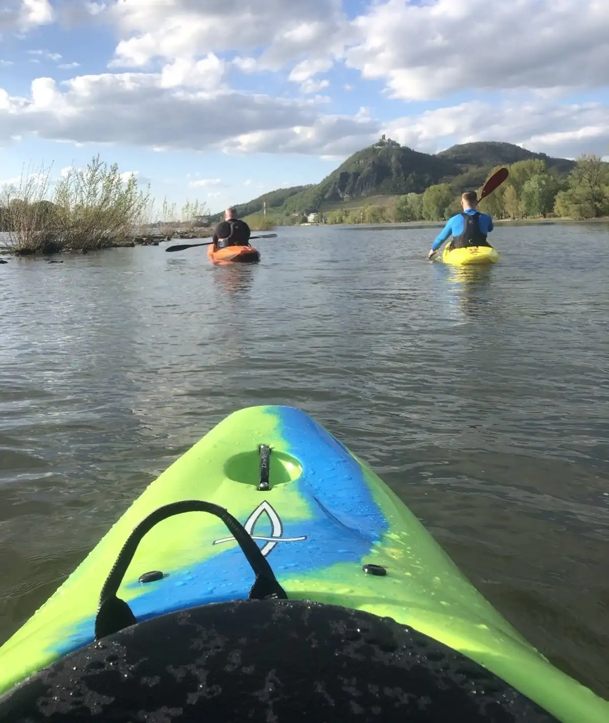 Training auf dem Rhein